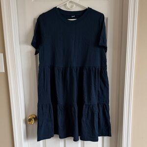 NWT Old Navy Navy Blue Tiered Mini Dress